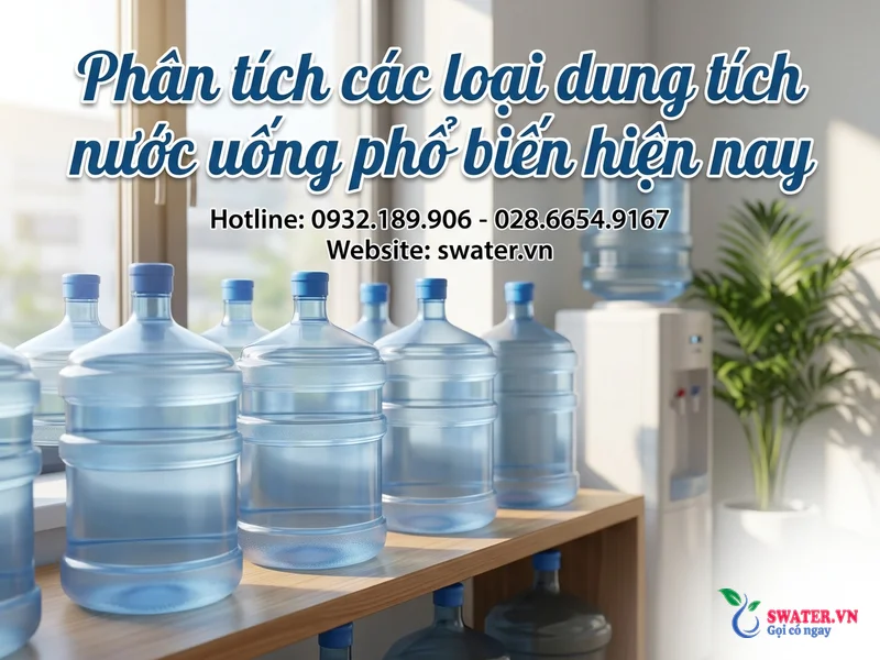 Phân tích các loại dung tích nước uống phổ biến hiện nay